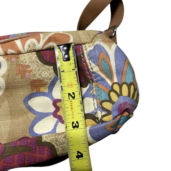 Vintage Fossil Crossbody Shoulder Messenger Canvas Bag Floral Boho Hippie Purse - Picture 11 of 16